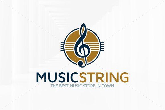 String Logo - Music String Logo Template