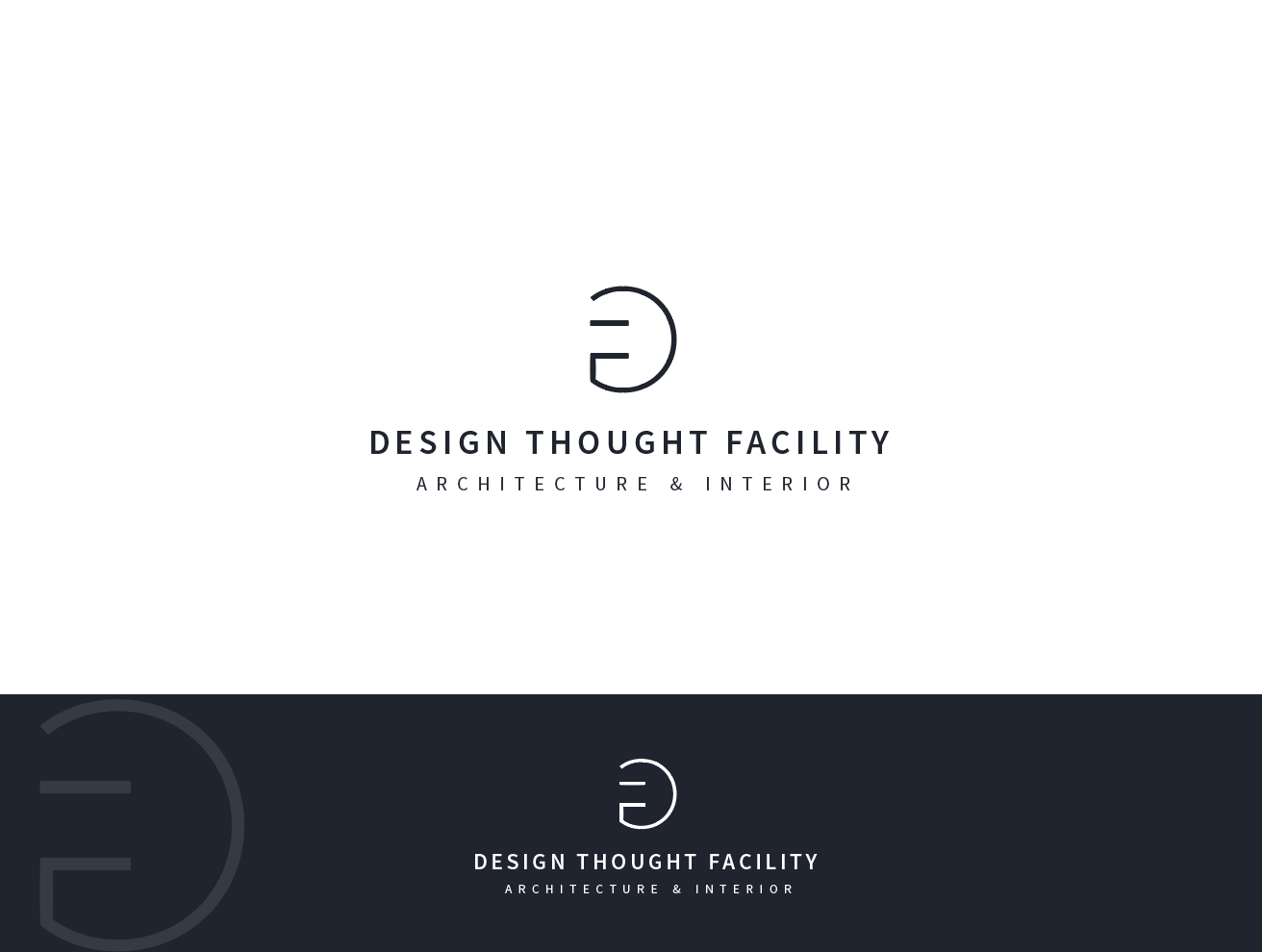 Thought Logo - Elegant, Modern, Architect Logo Design for Design Thought Facility