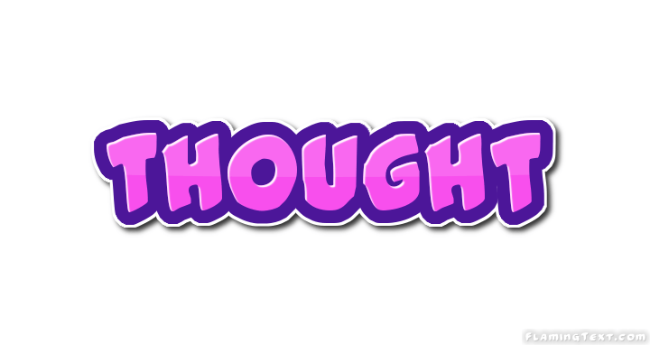 Thought Logo - thought Logo | Free Logo Design Tool from Flaming Text