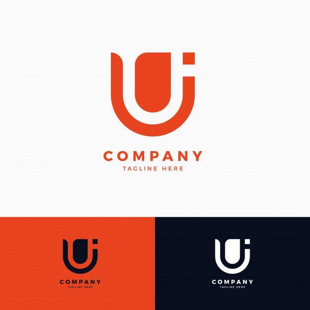 UI Logo - Letter u i logo design template Vector | Premium Download