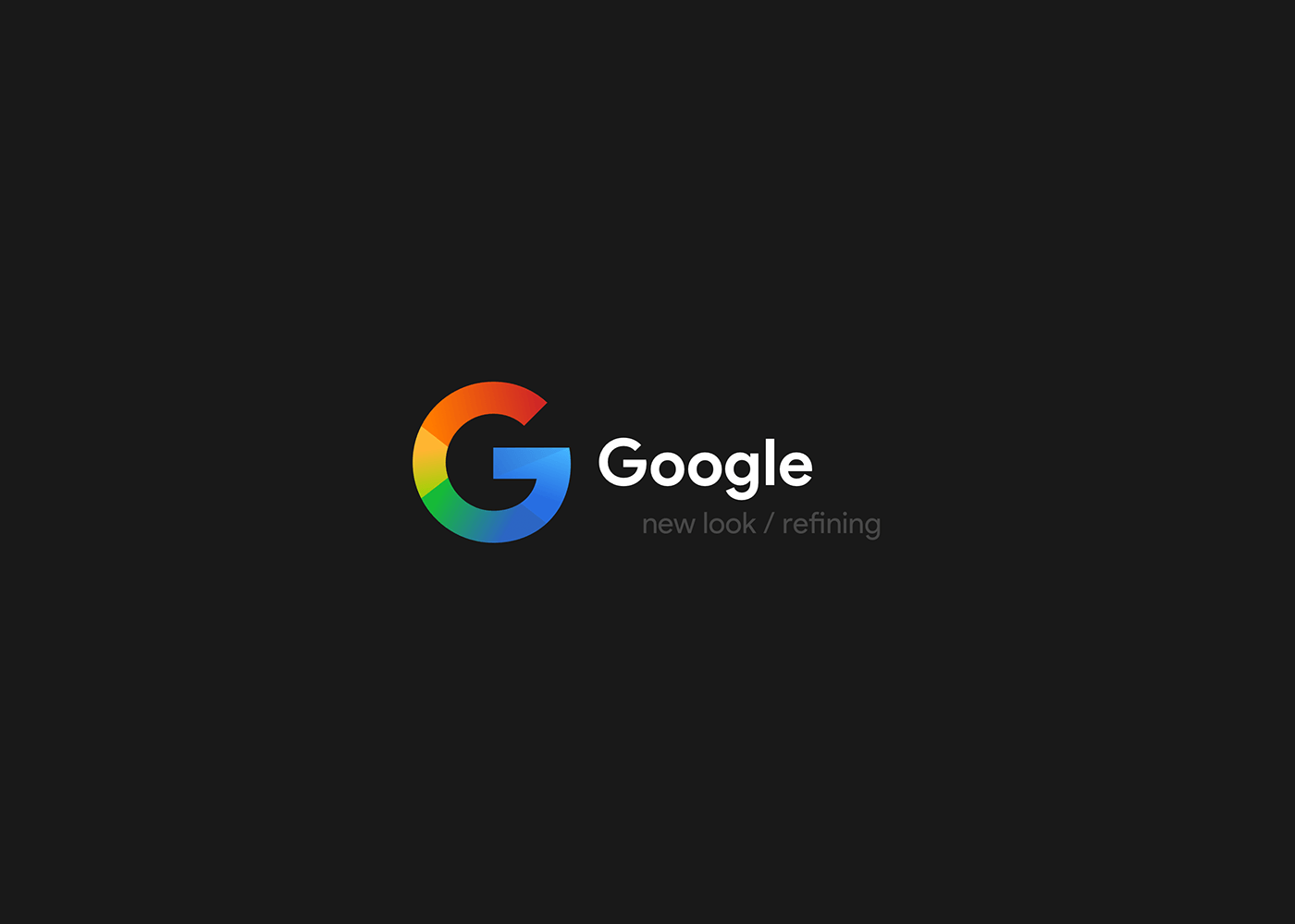 UI Logo - Google new look — UI and Logo on Behance