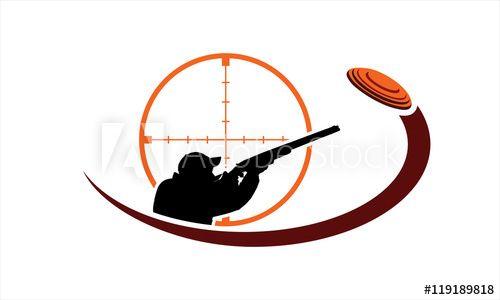 Shooting Logo - Skeet shooting logo this stock vector and explore similar
