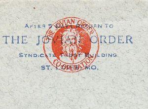 Lanphier Logo - Details about The Jovian Order St. Louis Missouri 1917 Coil R Lanphier  Springfield IL Cover ö