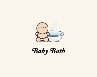 Bath Logo - baby bath Designed