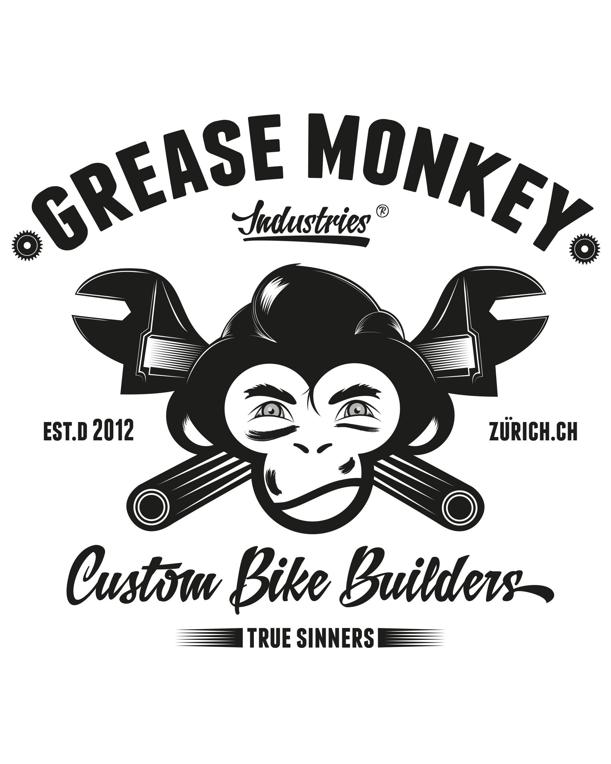 Greasemonkey Logo - SWISS GREASE MONKEY. LOGO / VECTOR ARTWORK FOR SWISS CAFE RACER