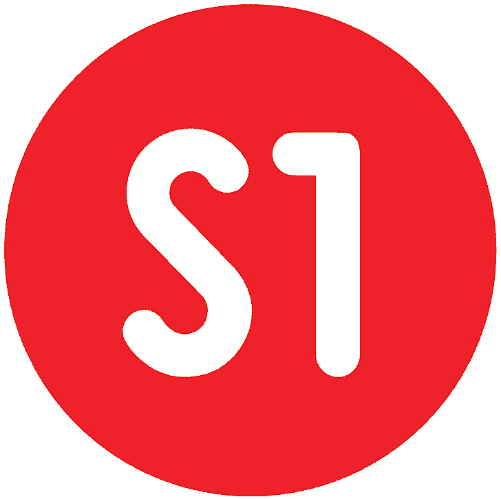S1 Logo - File:Logo S1 TV.png - Wikimedia Commons