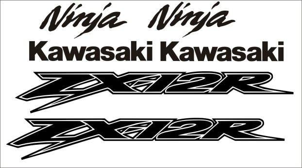 ZX12 Logo - All Out Graphics Kawasaki Decals