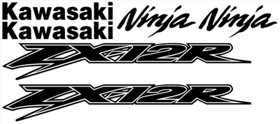 ZX12 Logo - High Quality Decals for Kawasaki ZX12R