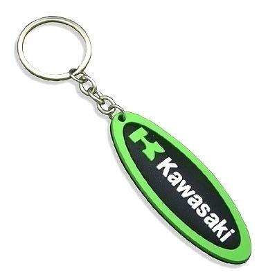 ZX12 Logo - 1 x Rubber Kawasaki Logo Car Motorcycle Keychain Keyring Key Holder for  Kawasaki NINJA ZX2 250R ZX6 636 ZX7 ZX9 ZX10 ZX12 ZX14 ZZR