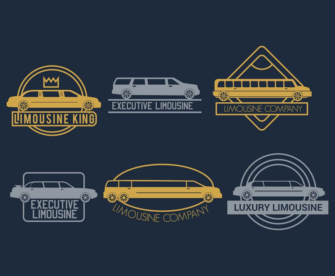 Limousine Logo - Limousine Logo Vector Set Vector Art & Graphics