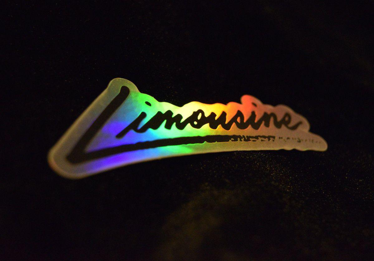 Limousine Logo - Limousine Logo Holographic Sticker