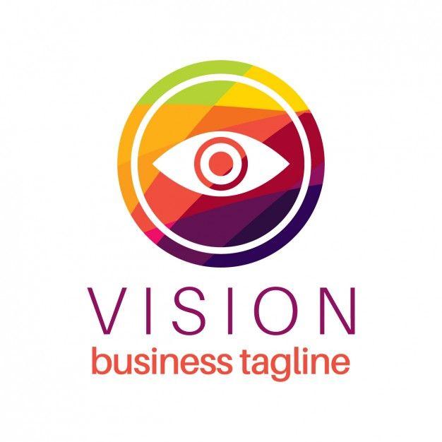 Vision Logo - Eye vision logo in colorful style Vector | Free Download