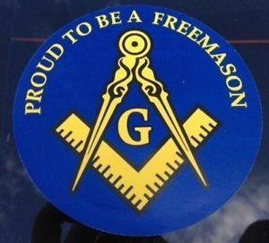 Masonic Logo - Details about 1 Freemason Car Decal 3 1/2
