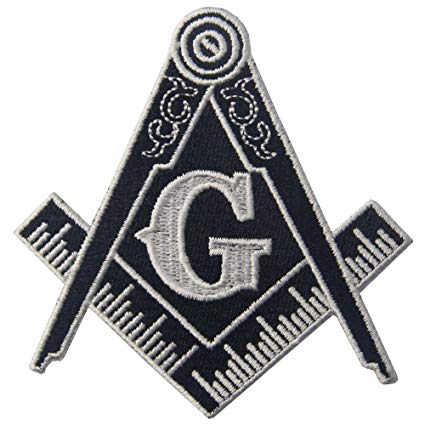 Masonic Logo - Masonic Logo Emblem Embroidered Freemason Iron On Sew On Patch & Black