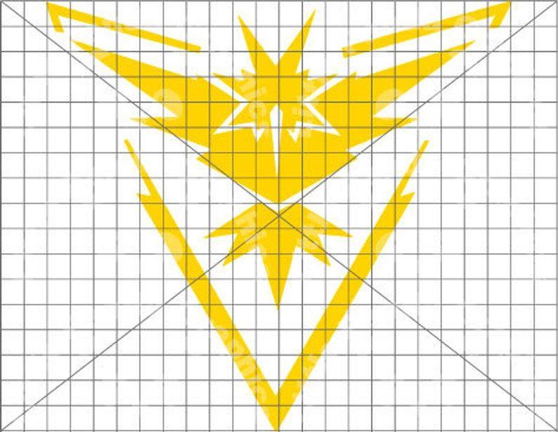 Zapdos Logo - Pokemon Go team Instinct logo Zapdos SVG