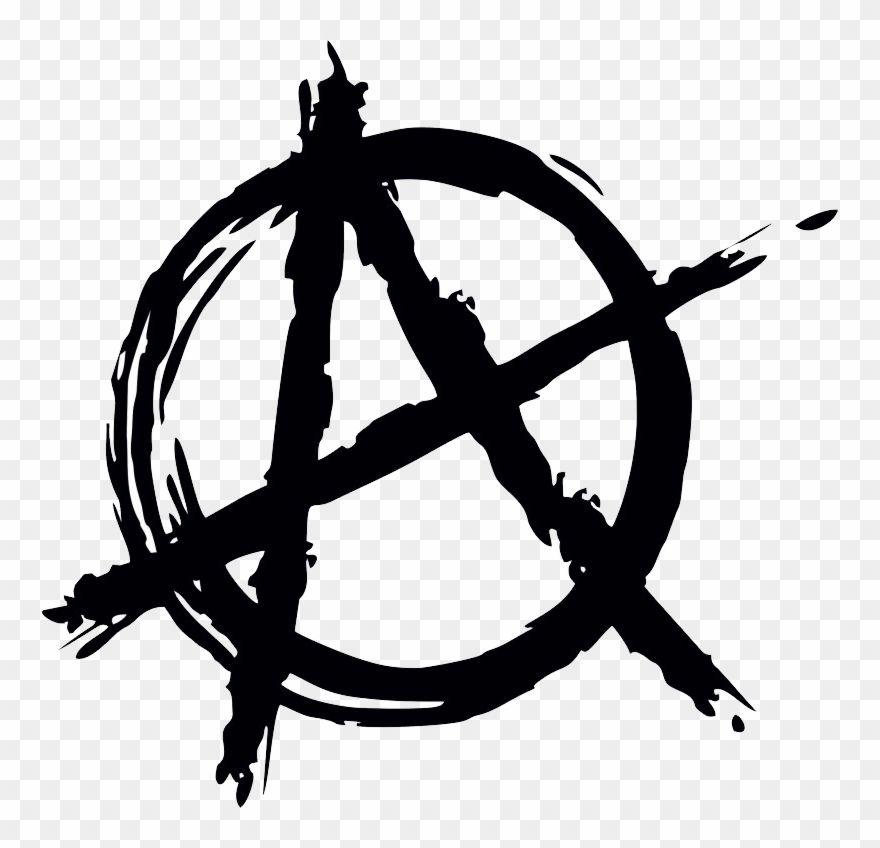 Anarchy Logo - Black And White Anarchy Symbol Clipart