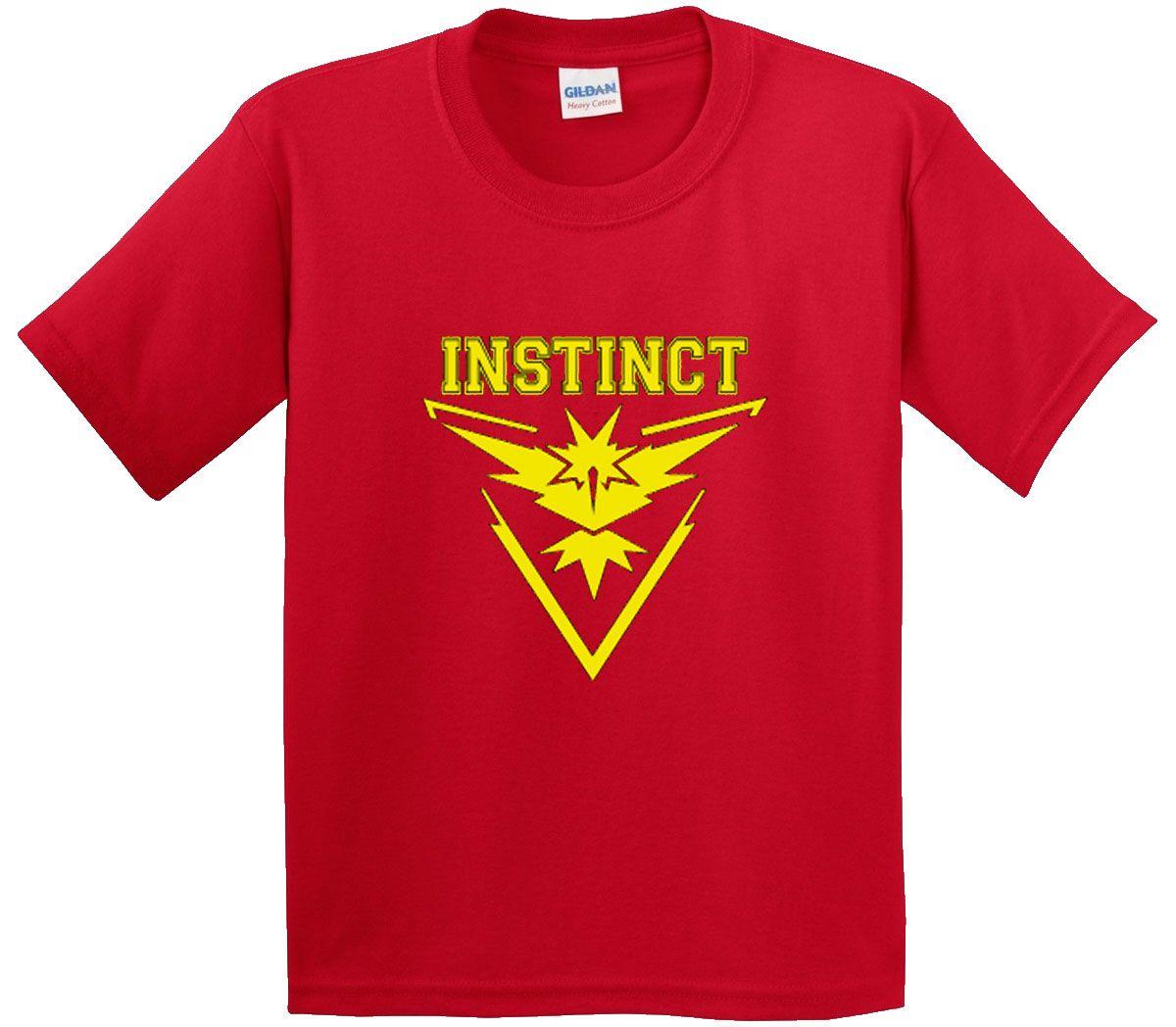 Zapdos Logo - New Way 515 T Shirt Pokemon Go Team Instinct Emblem Logo Zapdos