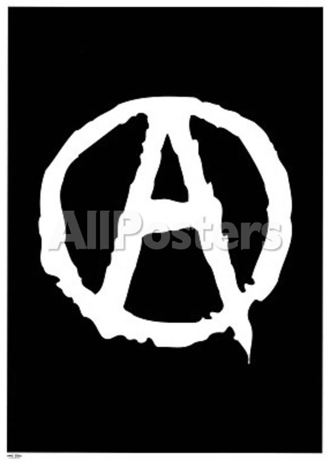 Anarchy Logo - Anarchy (Logo) Art Poster Print