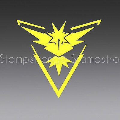 Zapdos Logo - POKEMON GO TEAM Yellow Instinct Vinyl Decal Sticker - Zapdos ...