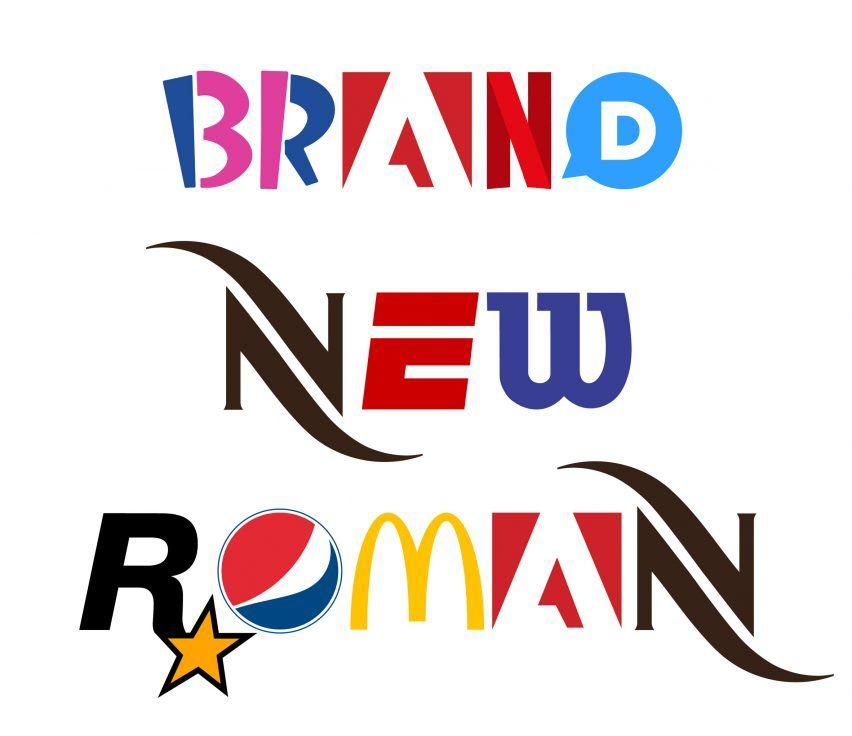 Roman Logo - Brand New Roman is a typeface made from brand logos