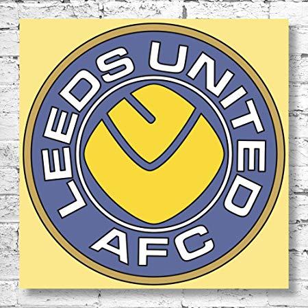 Leeds Logo - Leeds United Retro 70s Logo Large Canvas Art Print. Vintage Football Club  Artwork