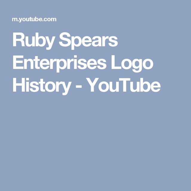 Ruby-Spears Logo - Ruby Spears Enterprises Logo History. the Ruby spears