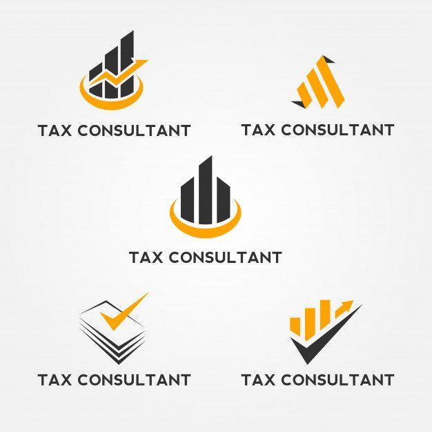 Tax Logo - Tax consultant logo set Vector | Premium Download