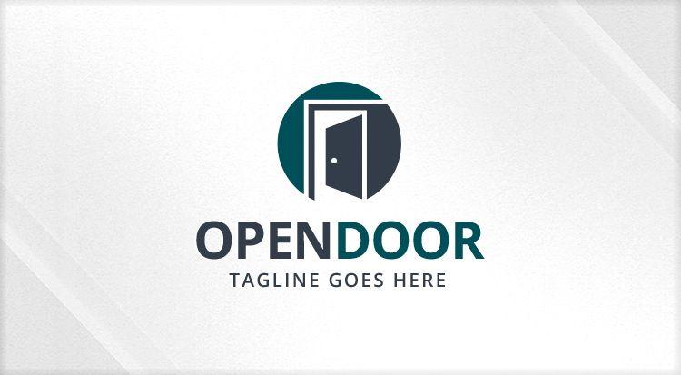 Door Logo - Open - Door - Real Estate Logo - Logos & Graphics