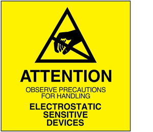Uline Logo - Details About 2 Rolls 1000 Uline 2 X 2 Anti Static Electrostatic Sensitive Attention Labels