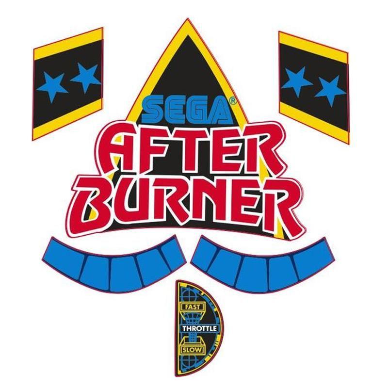 Afterburner Logo - After Burner Arcade Game Front Decal Kit