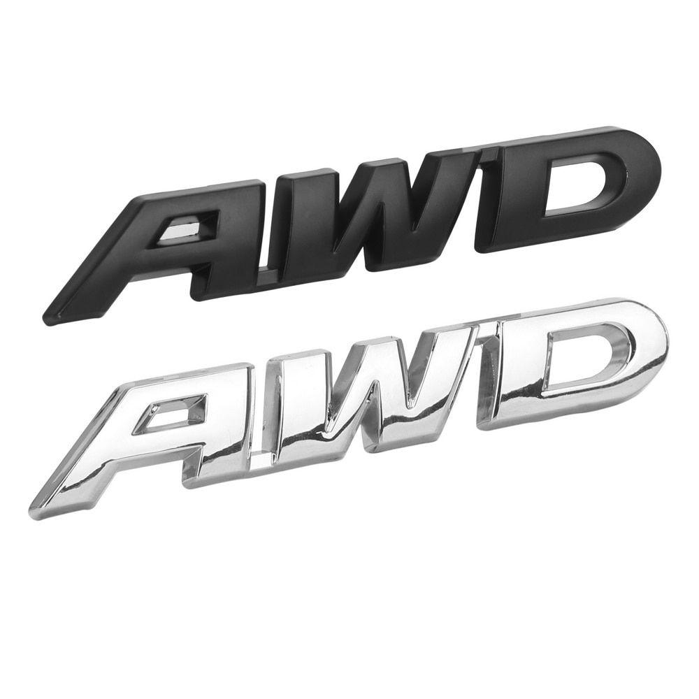 AWD Logo - Car Tail Rear Side Windshield Fender Sticker Emblem Badge 3D Metal Decal  AWD Logo Reflective Car Sticker All Wheel Drive