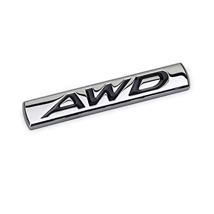 AWD Logo - Dsycar 3D Metal AWD Car Side Fender Rear Trunk Emblem Badge Sticker Decals for Jeep Dodge Mercedes BMW Mustang Volvo Chevrolet Nissan Audi VW Ford