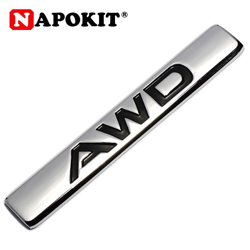 AWD Logo - 3D Auto Car Styling Chrome Metal Sticker AWD Emblem Badge Rear Decal Logo  for Toyota Impreza Subaru Honda 4X4 Off Road SUV 4WD