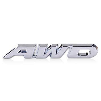 AWD Logo - beler Universal Silver Car AWD Logo Metal Emblem Sticker Badge Decal for 4 Wheel Drive SUV Off Road Tailgate