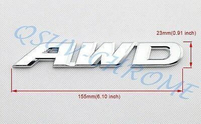 AWD Logo - CHROME METAL 3D AWD Logo Emblem Badge Decor Sticker Decal Auto Motor Accessories