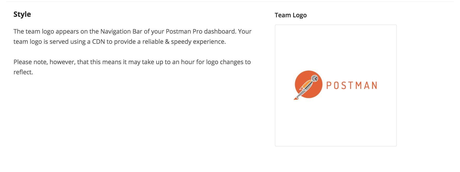 Postman Logo - Team Settings. Postman Learning Center