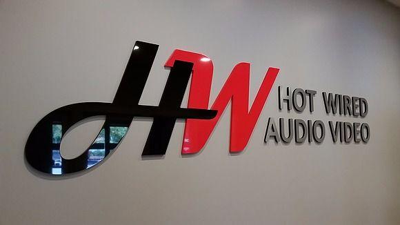 Hotwired Logo - Logo Letter Lobby Sign for Hot Wired Audio Video in Denver NC - The ...