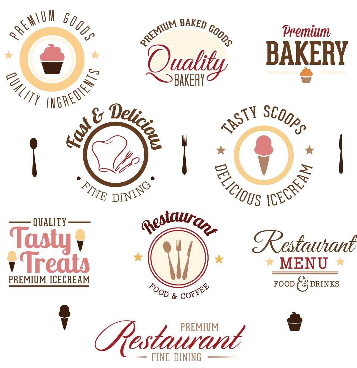 Dining Logo - Fine dining logo design set vector