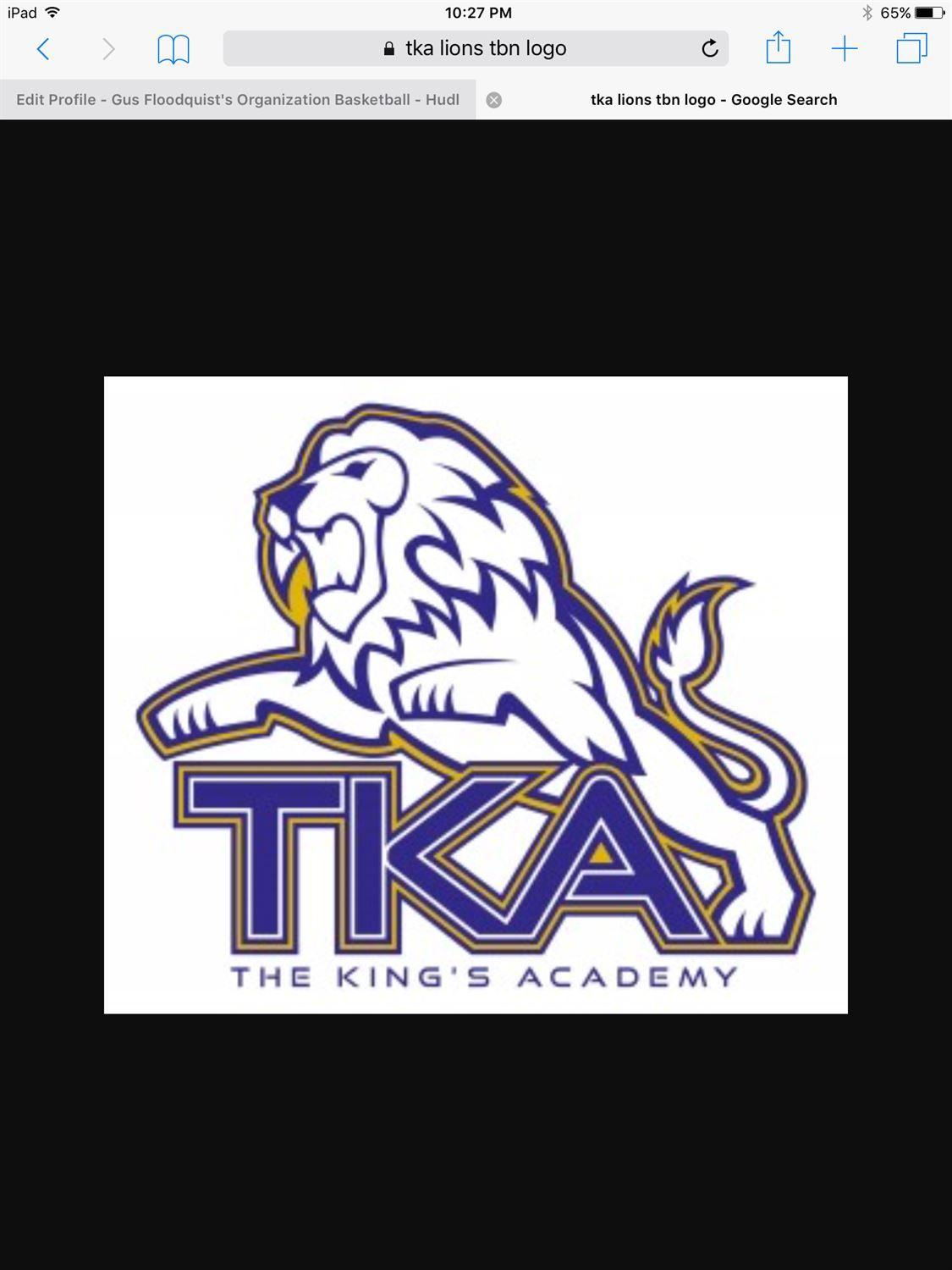 TKA Logo - The King's Academy - TKA LIONS BASKETBALL - Sevierville, Tennessee ...