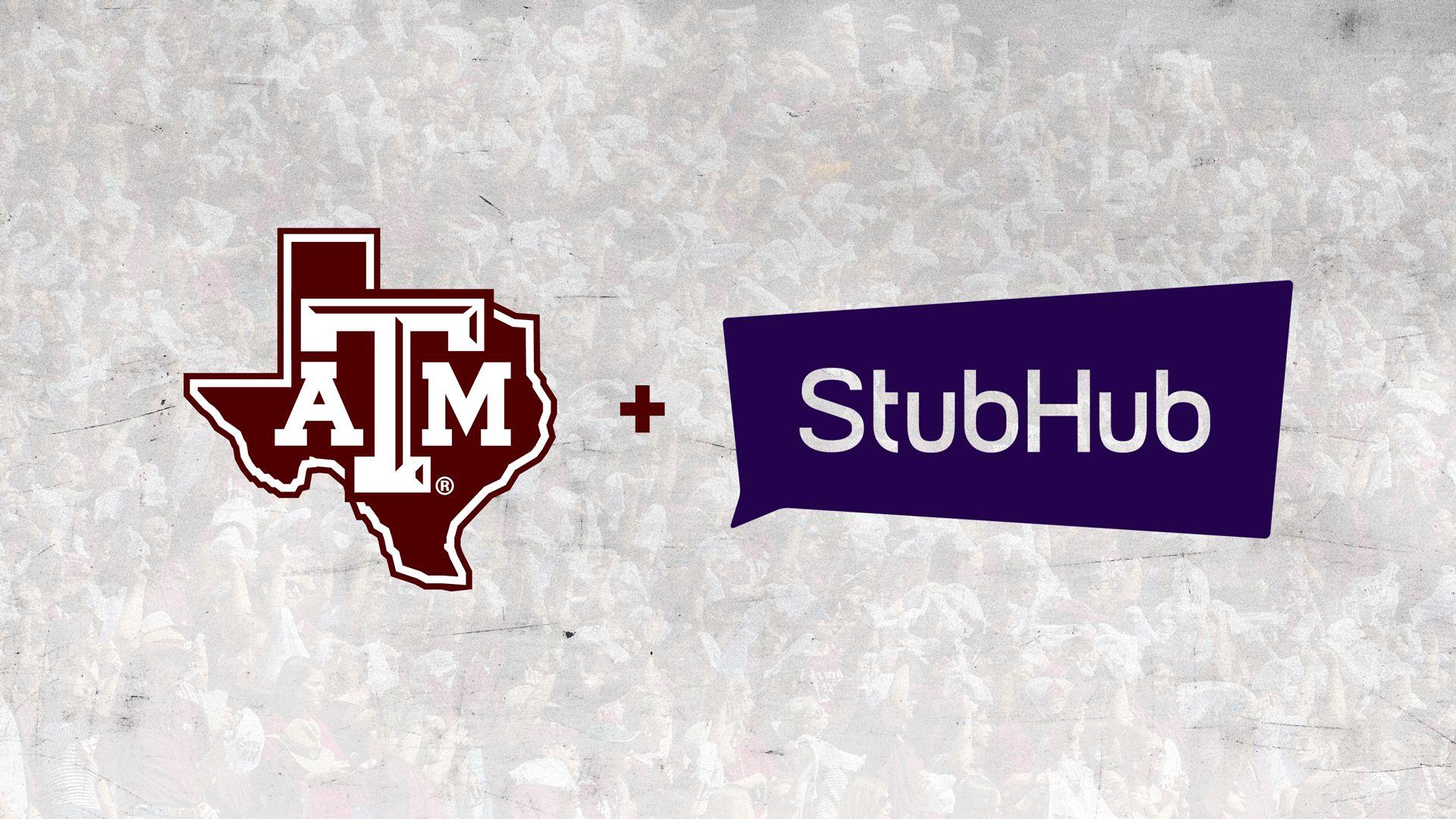 StubHub Logo - Texas A&M StubHub A&M Athletics Of The 12th Man