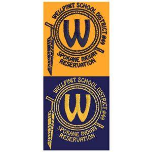 Wellpinit Logo - Wellpinit Fleece Value Blanket with Strap. Wellpinit Schools