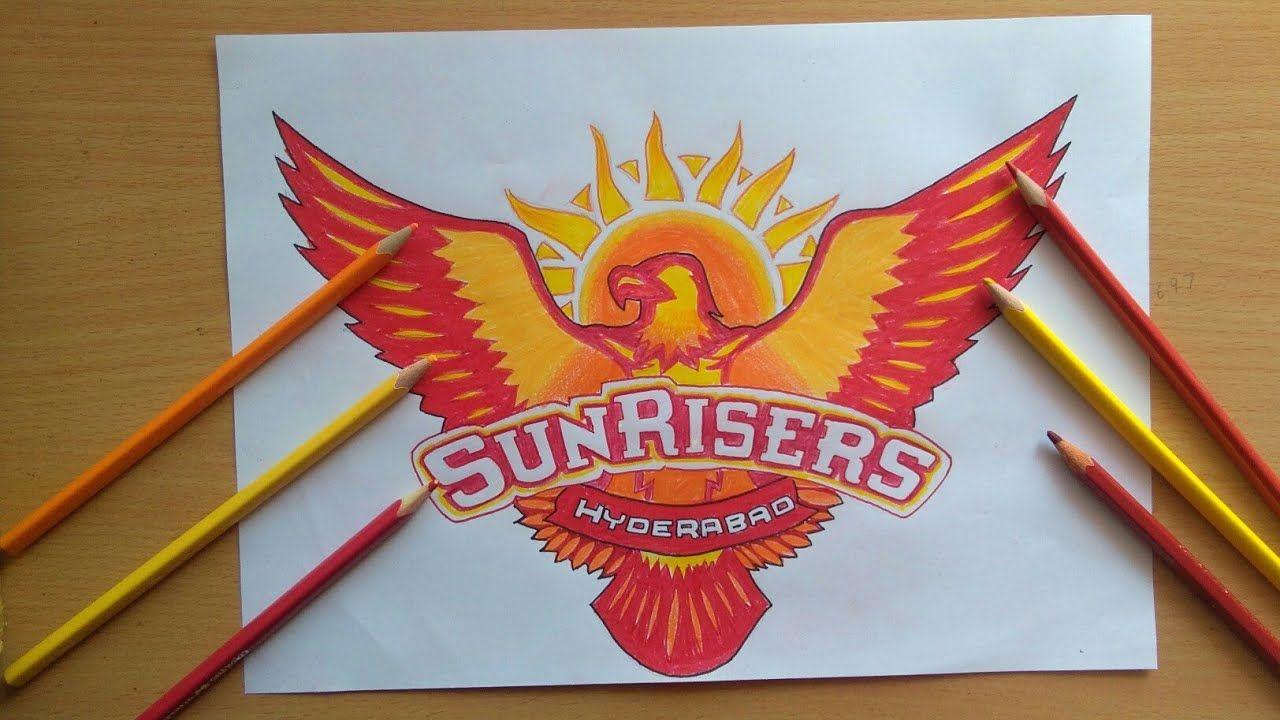 SRH Logo - How to draw Sunrisers Hyderabad logo (SRH) -IPL T20(HAC)