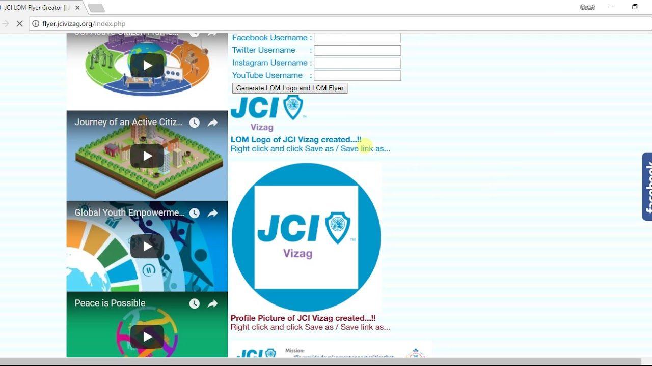 Lom Logo - Create JCI LOM NOM Logo, Profile Picture and Flyer Online