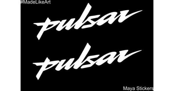 Pulsar Logo - Pulsar logo sticker suitable for all pulsar models Set of 2 stickers