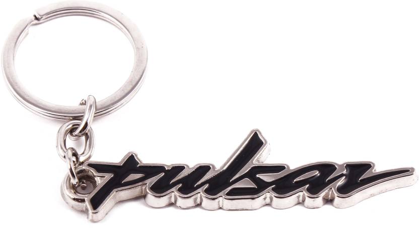 Pulsar Logo - Veevi Black Bajaj Pulsar Key Chain