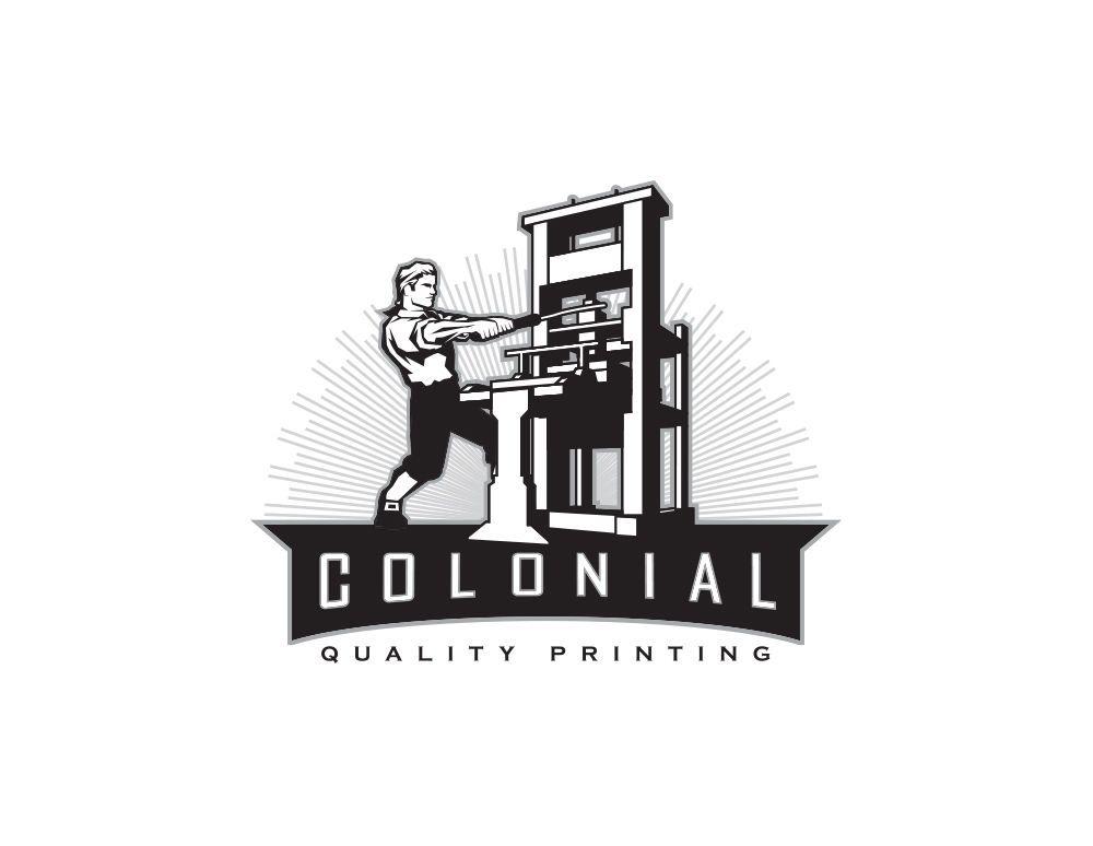 Colonial Logo - Colonial Quality Printing Logo Design Print Materials