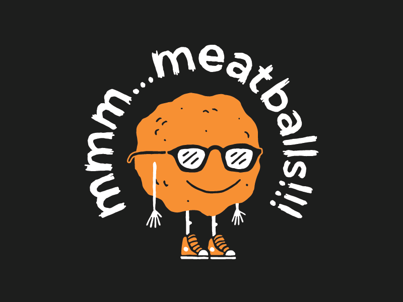 Meatball Logo - Logo for mmm...Meatballs!!! by Matthew Clinard on Dribbble