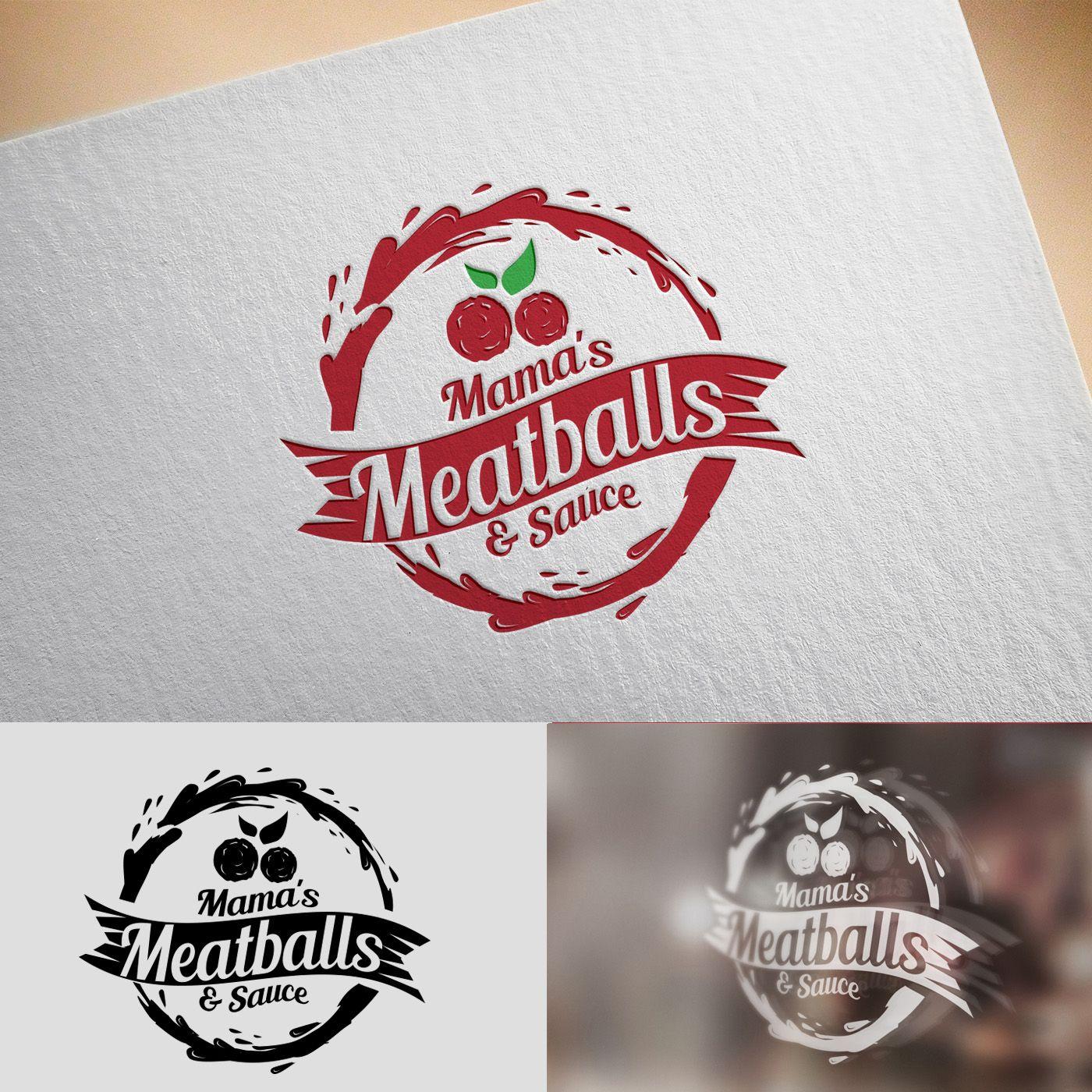 Meatball Logo - Bold, Playful, Food Service Logo Design for Mama's Meatballs & Sauce ...