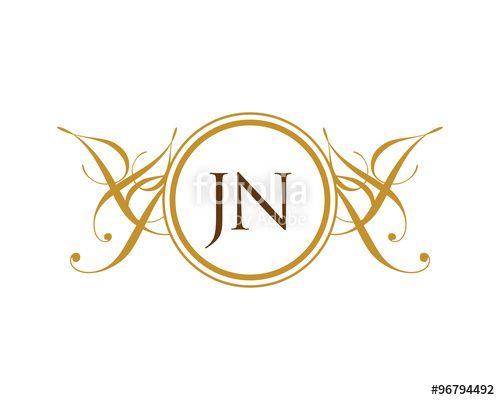 Jn Logo - JN Luxury Ornament initial Logo
