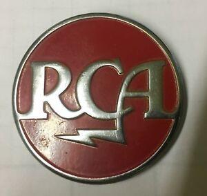 Meatball Logo - Details about VINTAGE RCA RED MEATBALL LOGO BADGE
